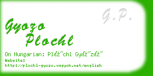 gyozo plochl business card